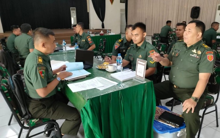 Wasrik di Satuan Menarmed 2 Kostrad, Selasa (29/8)