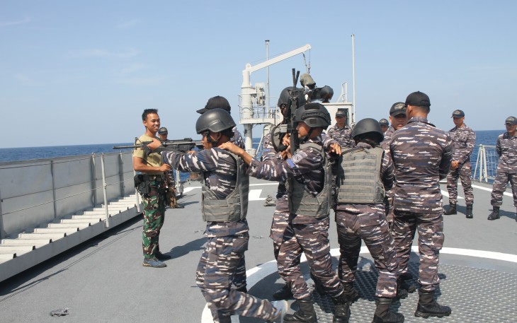  Latihan VBSS Prajurit KRI KST-356