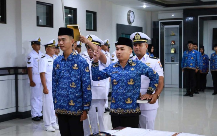 Sumpah jabatan PNS Koarmada III di Pacific Room, Rabu (20/9)
