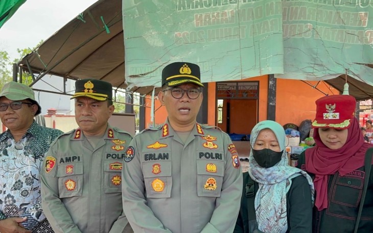 Kabid Humas Polda Kalteng Kombes Erlan Munaji saat memberikan keterangan pers, Rabu (27/9)
