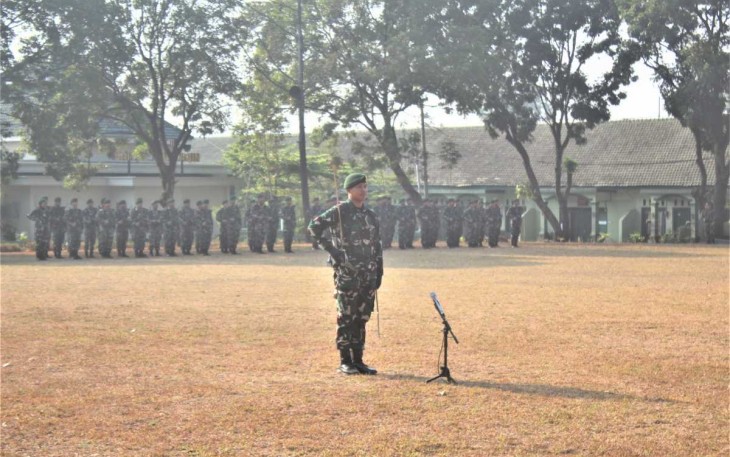 Upacara 17-an Gabungan Satuan di Menarmed 2 Kostrad, Selasa (17/10) 