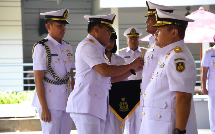 Kasal Laksamana TNI Muhammad Ali saat sertijab Kadiskomlekal