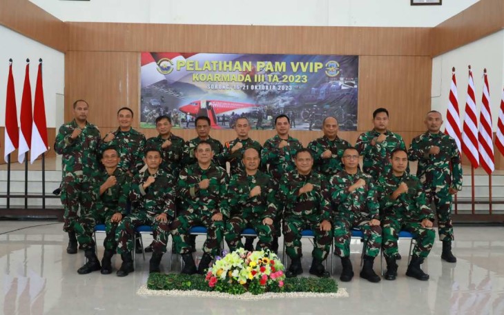 Pelatihan Pengamanan VVIP Koarmada III TA 2023