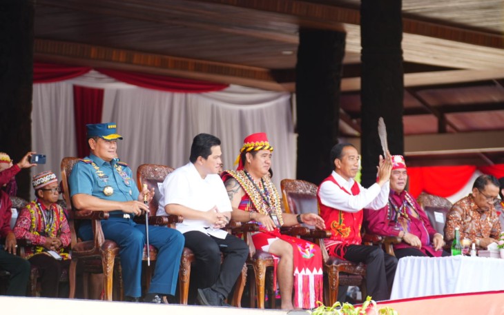 Panglima TNI saat Dampingi Presiden RI Kunker di Kutai Barat, Kalimantan Timur