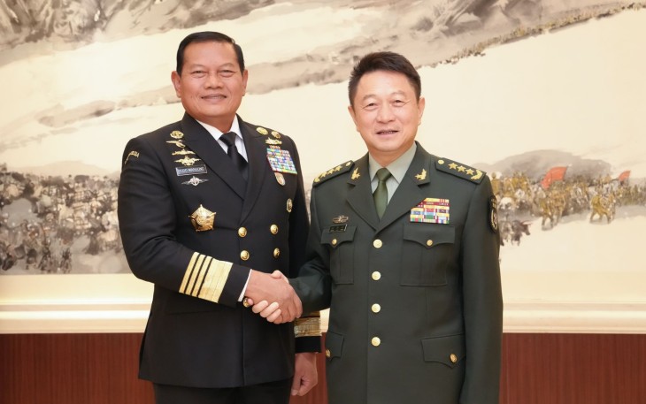 Panglima TNI Yudho Margono diterima langsung Jenderal Wang Haijiang, Komandan wilayah pertahanan bagian barat atau yang lebih dikenal dengan Chinese Western Theatre Command (WTC). 