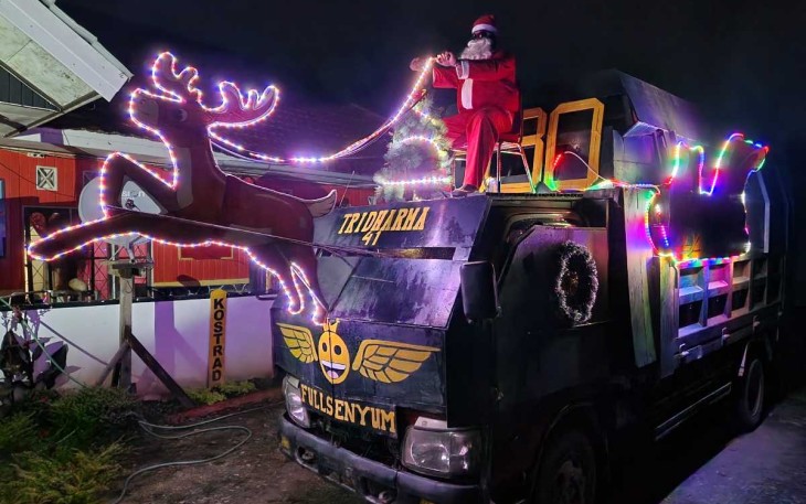 Kereta Santa Satgas Yonif 330/Tri Dharma 