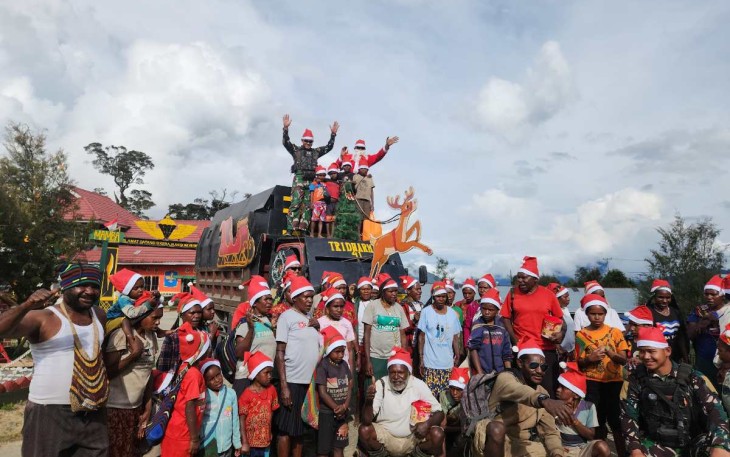 Kereta Santa Satgas Yonif 330/Tri Dharma 