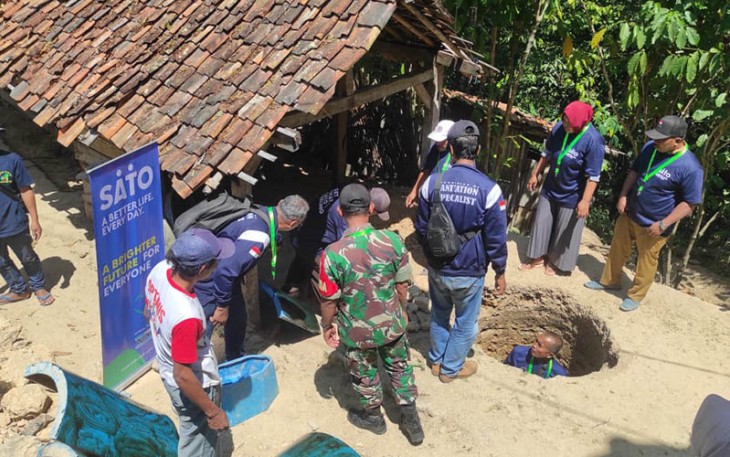 Babinsa Koramil 0801/03 Arjosari Dampingi Pelatihan Peningkatan Sanitasi