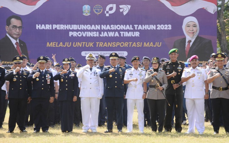 Upacara Harhubnas ke-52 Provinsi Jatim