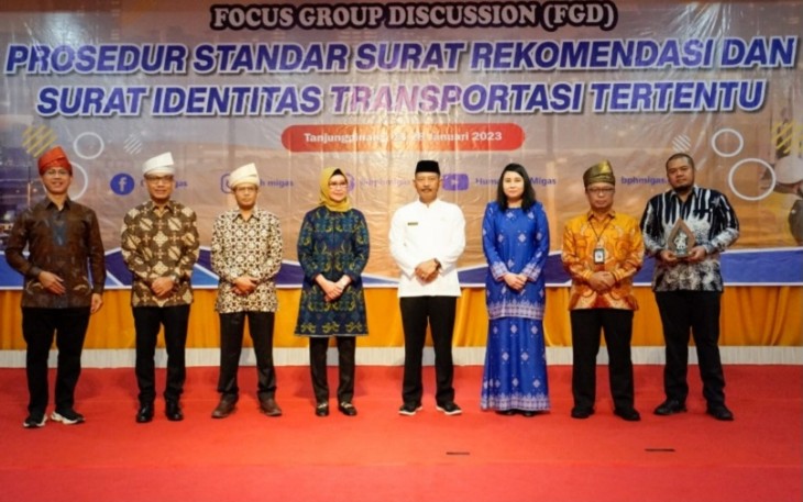 Sekda Adi saat hadiri FGD Prosedur standar Surat Rekomendasi dan Surat Identitas Transportasi Tertentu 