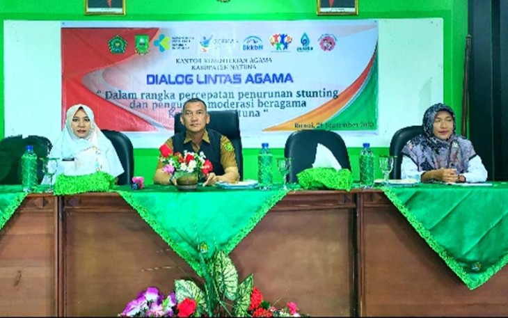Wakil Bupati Natuna saat Resmi Buka Dialog Lintas Agama di Kantor Kemenag 