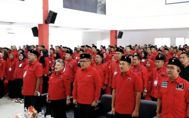 Rakerda PDIP Provinsi Banten di Kantor DPD PDIP Banten di Kota Serang, Minggu (10/9/2023).