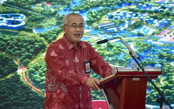 Dadang Rukmana dalam acara Seminar Nasional Policy Brief pada Pelatihan Kepemimpinan Nasional Tingkat I Angkatan LVII Tahun 2023 di Gedung Lembaga Administrasi Negara (LAN), Jakarta, Senin (13/11/2024).