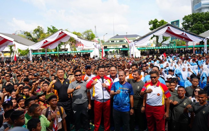 Panglima TNI Laksamana TNI Yudo Margono, S.E., M.M., pada acara “The Rising Tide 2023”.