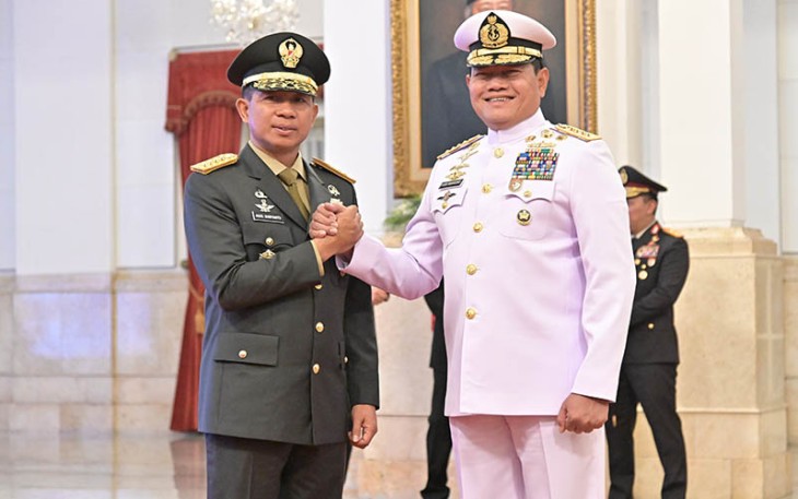 Jenderal TNI Agus Subiyanto dan Laksamana Yudo Margono