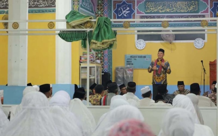 TSR Wabup Sabar AS Kunjungi Mesjid Al Mabrur Muara Bangun