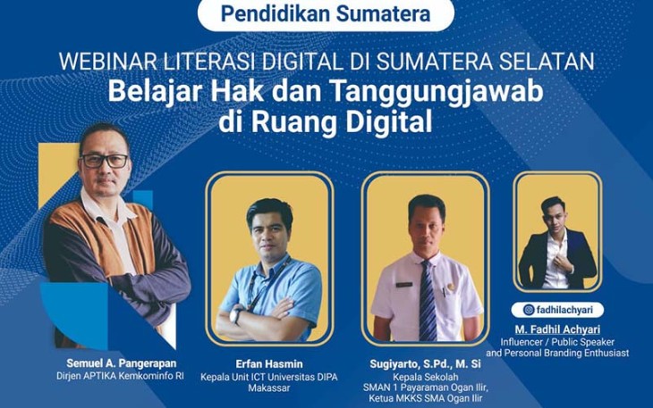 Webinar Literasi Digital di SMAN 1 Payaraman