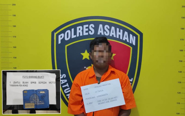 Tersangka dan barang bukti saat diamankan