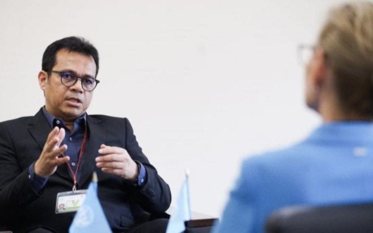 Wakil Menteri Kominfo Nezar Patria melakukan pertemuan bilateral dengan Sekjen ITU dalam rangkaian acara Internet Governance Forum (IGF) 2023 di Kyoto, Jepang, Selasa (10102023).