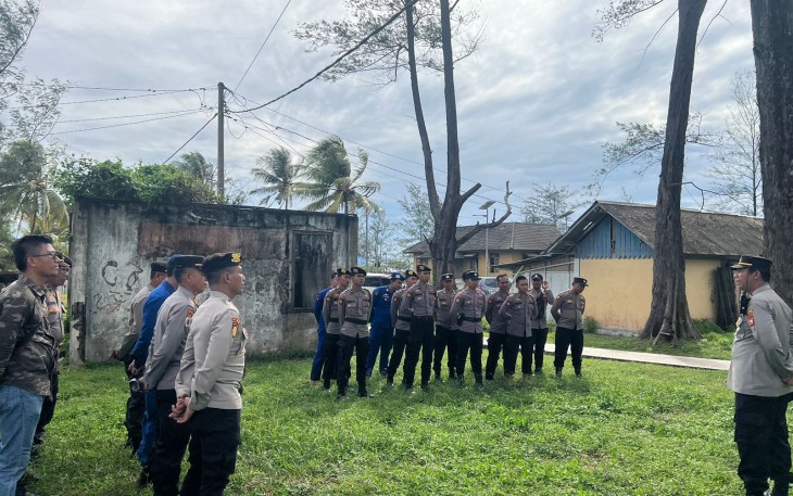Kabag Ops Pimpin Langsung Pengamanan Rally Rakit HUT BS ke 74