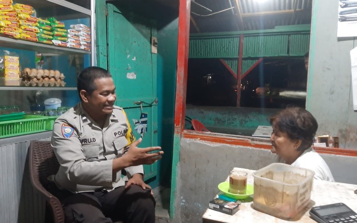 Sambang ke Ketua RT, Bhabinkamtibmas Imbau Aktifkan Pos Kamling