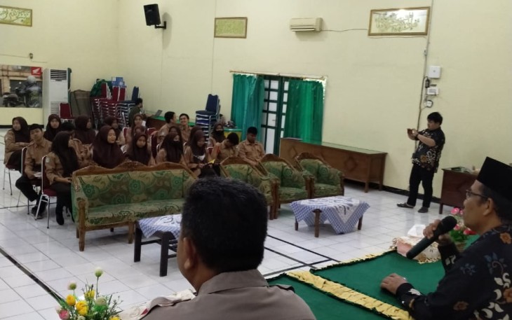 Binluh di MAN I, Sat Binmas Polresta Bengkulu Ajak Siswa Tunaikan "Janji Pelajar"