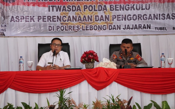 Itwasda Polda Bengkulu Lakukan Audit Kinerja Tahap I di Polres Lebong dan Polsek Jajaran