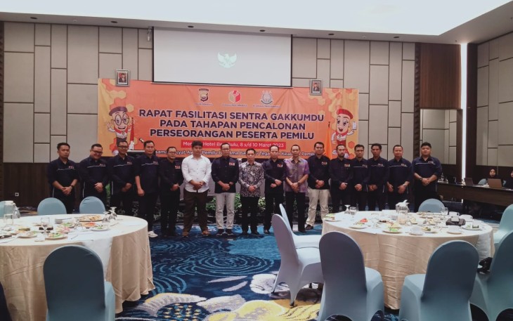 Polres Bengkulu Selatan Ikuti Rapat Fasilitasi Sentra Gakkumdu