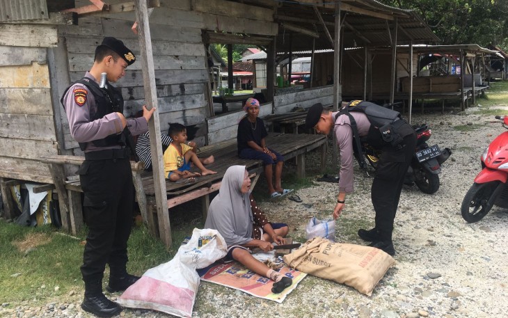 Sat Samapta Polres Kaur Saat Patroli di Jalan Lintas