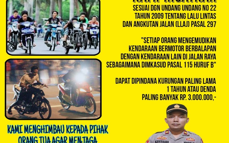Banner himbauan Kapolsek Seginim