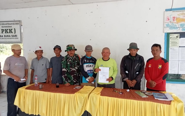 Bhabinkamtibmas di Lebong Mediasi Permasalahan Batas Tanah Warga