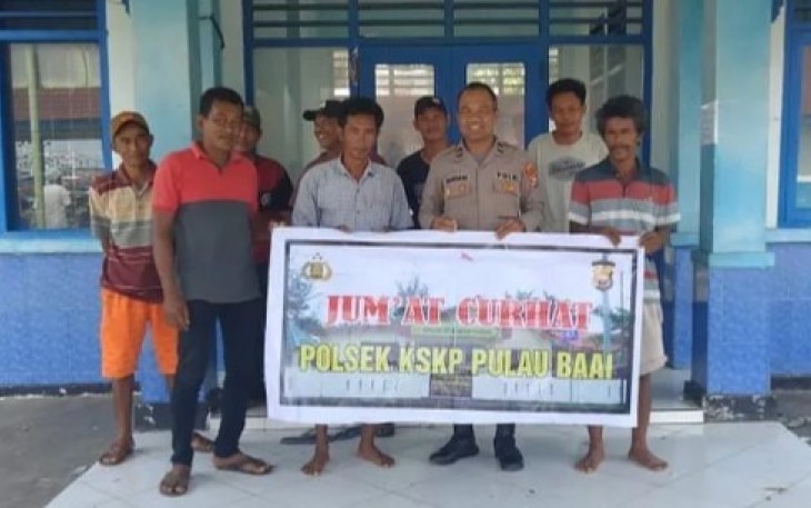 Polsek KSKP Gelar Jumat Curhat dengan Nelayan Tradisional