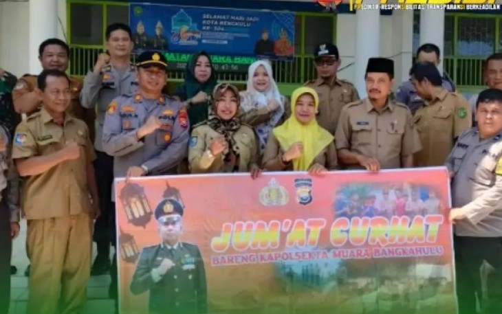 Polsek Mauara Bangkahulu Jumat Curhat di Kantor Camat
