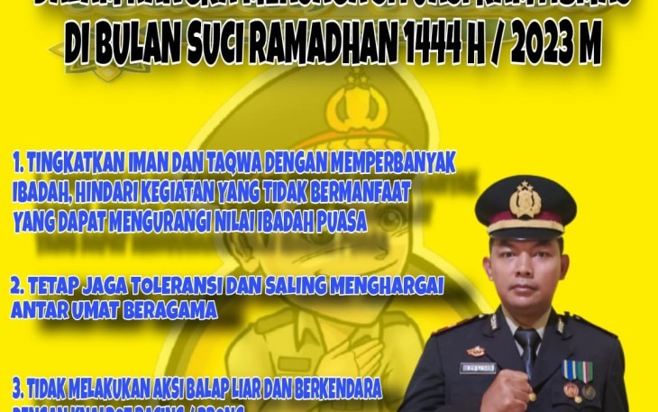  Meme Imbauan Kapolsek Seginim Sambut Bulan Ramadhan  