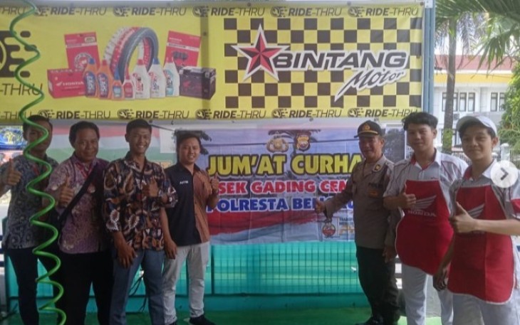 Jumat Curhat Polsek Gading Cempaka Digelar di Dealer Honda Bintang Motor