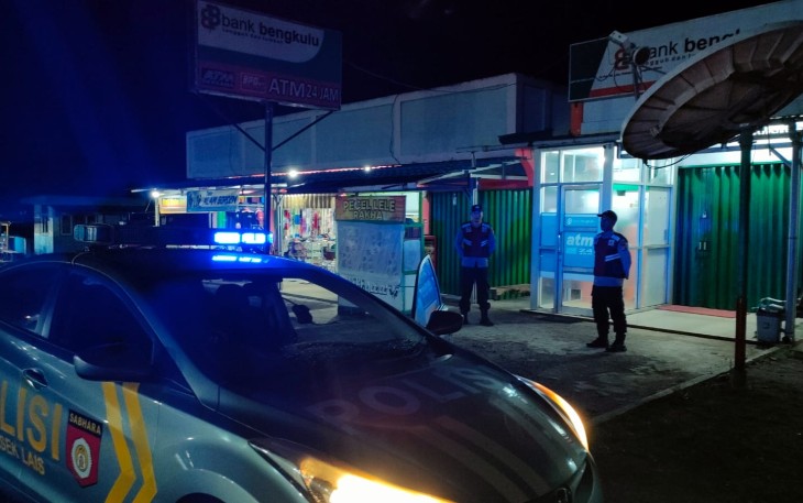 Polsek Lais Laksanakan Patroli Blue Light Cegah Balap Liar