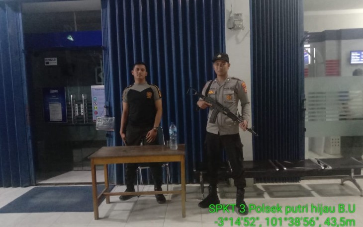  Polsek Putri Hijau Saat Patroli Malam