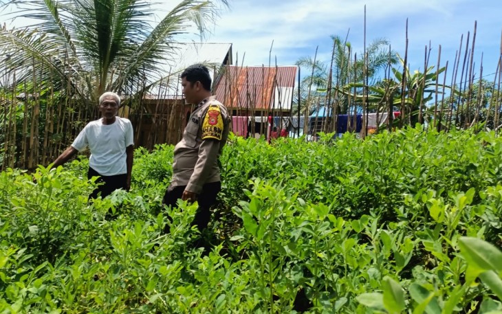 Sambang Warga Tanaman Pangan Lestari Bhabinkamtibmas Polsek Giri Mulya turun langsung Ke Desa