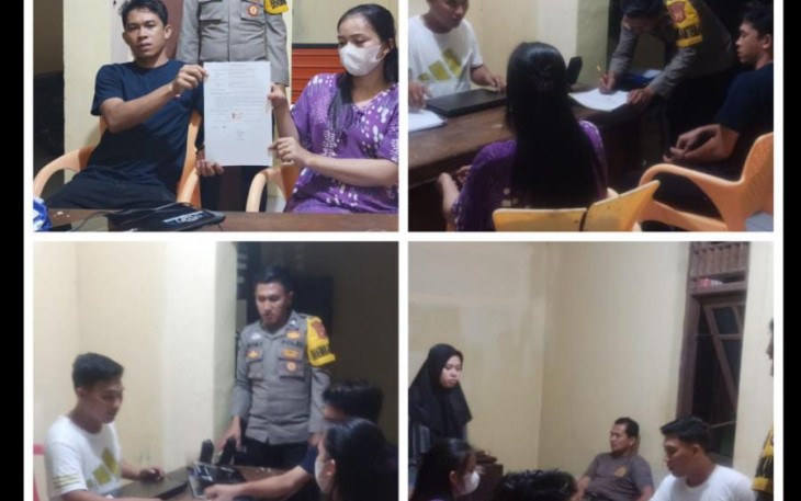 Bhabinkamtibmas Polsek Pino Polres BS Laksanakan Problem Perkara KDRT 