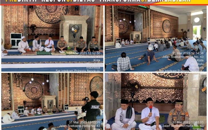 Jumat Curhat, Polresta Buka Layanan Publik di Masjid At Taqwa