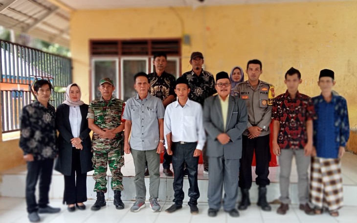Bhabinkamtibmas Hadiri Pelantikan PAW BPD Lubuk Gedang