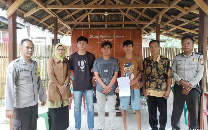 Problem Solving, Polsek Lebong Utara Damaikan Terkait Permasalahan Penggelapan Uang di ATM 