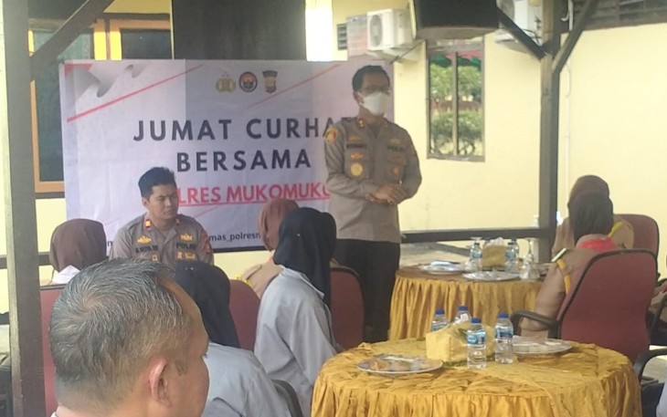 Jumat Curhat Polres Mukomuko Bersama Organisasi Sekolah Kecamatan Ipuh 