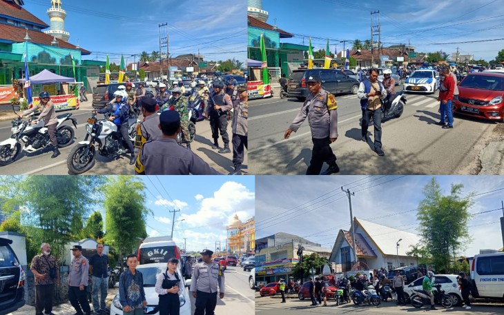 Polsek Ratu Agung Berikan Pengamanan Jumat Agung di GKII Tebeng 
