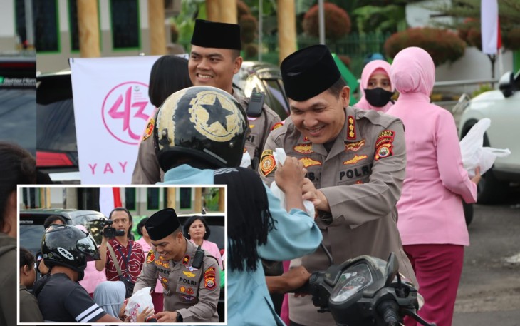 Ramadan, Polresta Bengkulu Berbagi Takjil