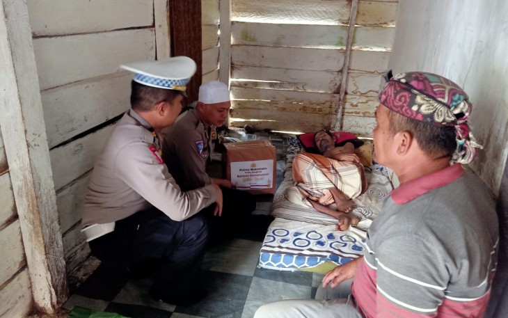 Tiga Desa ini Terima Bansos Dari Polres Mukomuko 