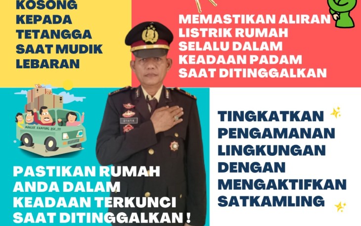 Jelang Idul Fitri 1444 H, Kasat Binmas Imbau Warga Tingkatkan Keamanan Lingkungan