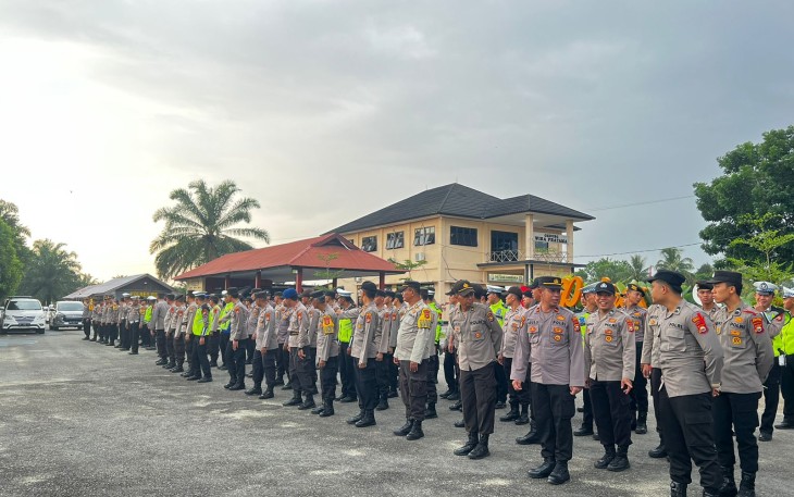 Polres Bengkulu Selatan  Gelar Apel Kesiapan Malam Takbiran dan Sholat Idul Fitri 1444 H 
