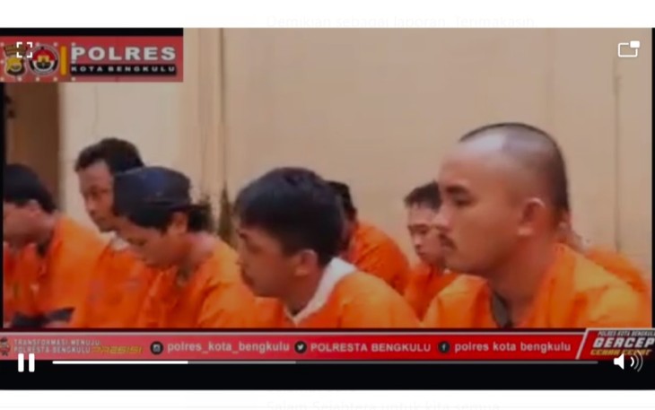 Tahanan Polresta Bengkulu Laksanakan Salat Idulftri