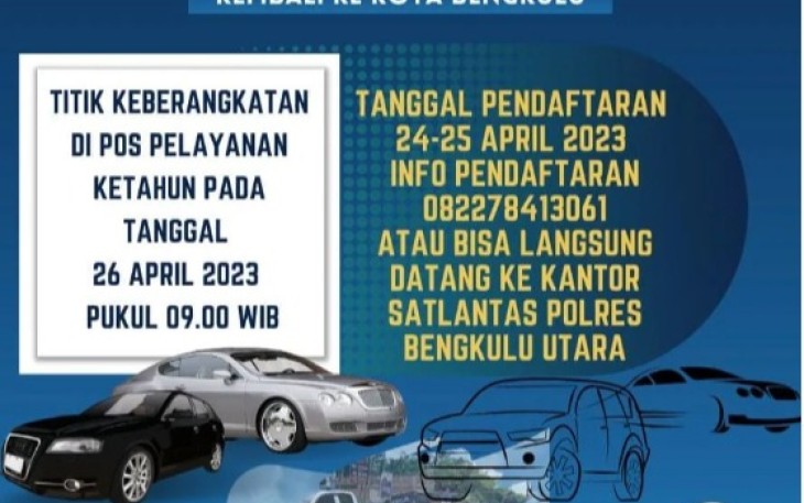 Balik Mudik Gratis D1 Ketahun ke Kota Bengkulu Gratis